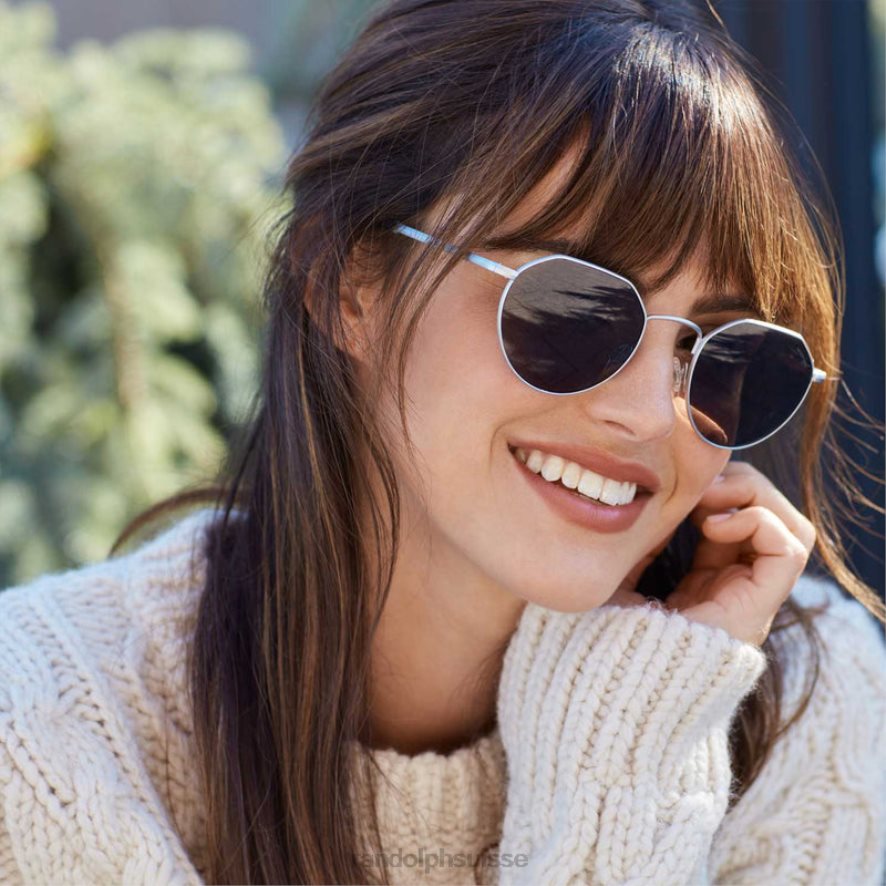 Randolph hamilton chrome mat et gris américain lentille polarisée en nylon PDX28691