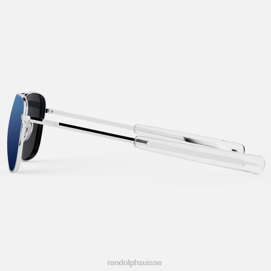 Randolph aviateur 3 chrome brillant et bleu atlantique lentille polarisée en nylon PDX28645