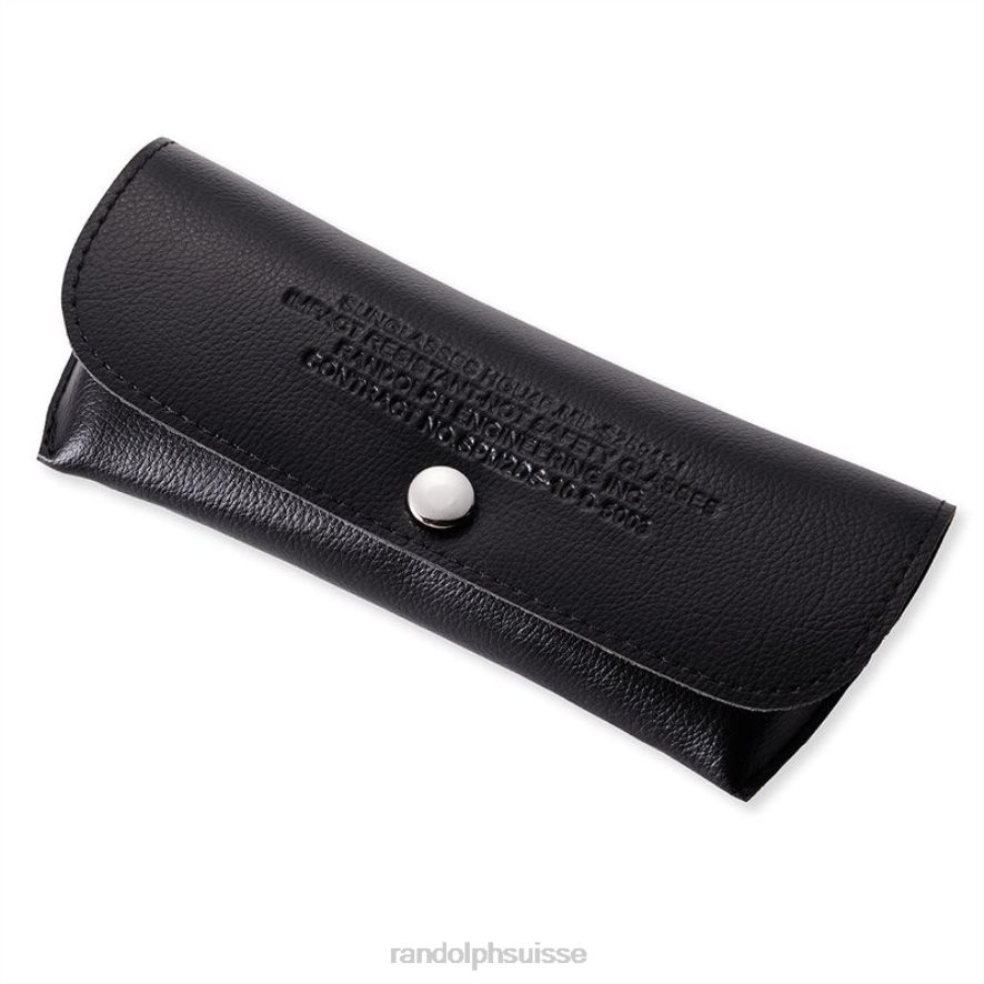 Randolph aviateur 4 noir mat lentille grise américaine polarisée PDX28685