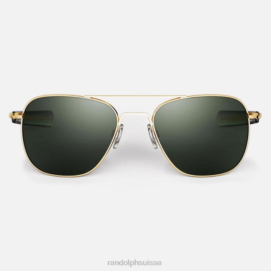 Randolph aviateur 5 Or 23 carats et AGX lentille en verre polarisée PDX28688