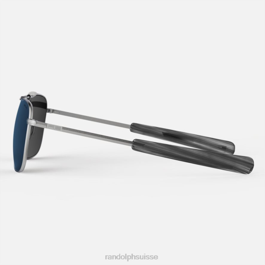 Randolph aviateur ii chrome mat et bleu atlantique lentille en nylon non polarisée PDX286130