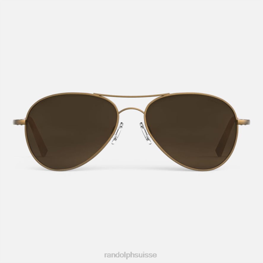 Randolph Amélia Or chocolat satiné 22 carats et sable du cap lentille polarisée en nylon dégradé PDX28663