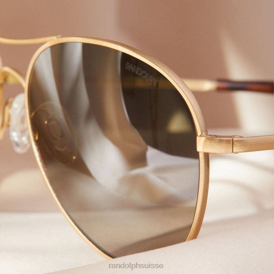 Randolph Amélia Or satiné 23 carats et feuillage persistant lentille polarisée en nylon dégradé PDX28665