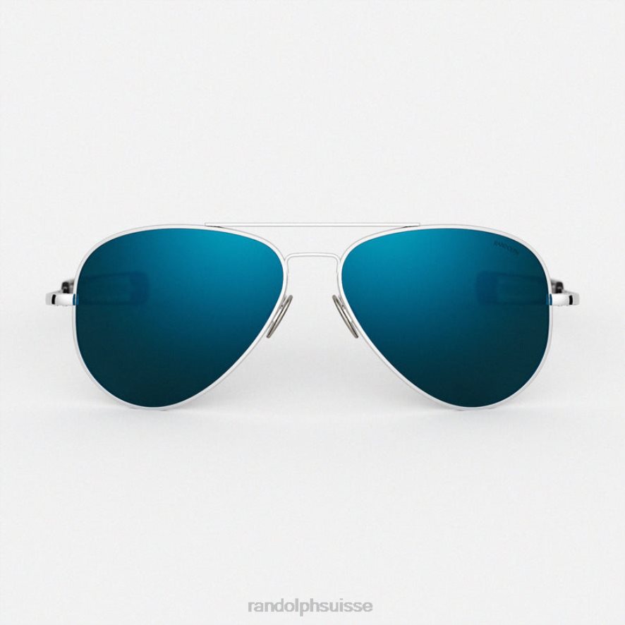 Randolph concorde 1 or blanc 23 carats et cobalt lentille en verre polarisée PDX2866