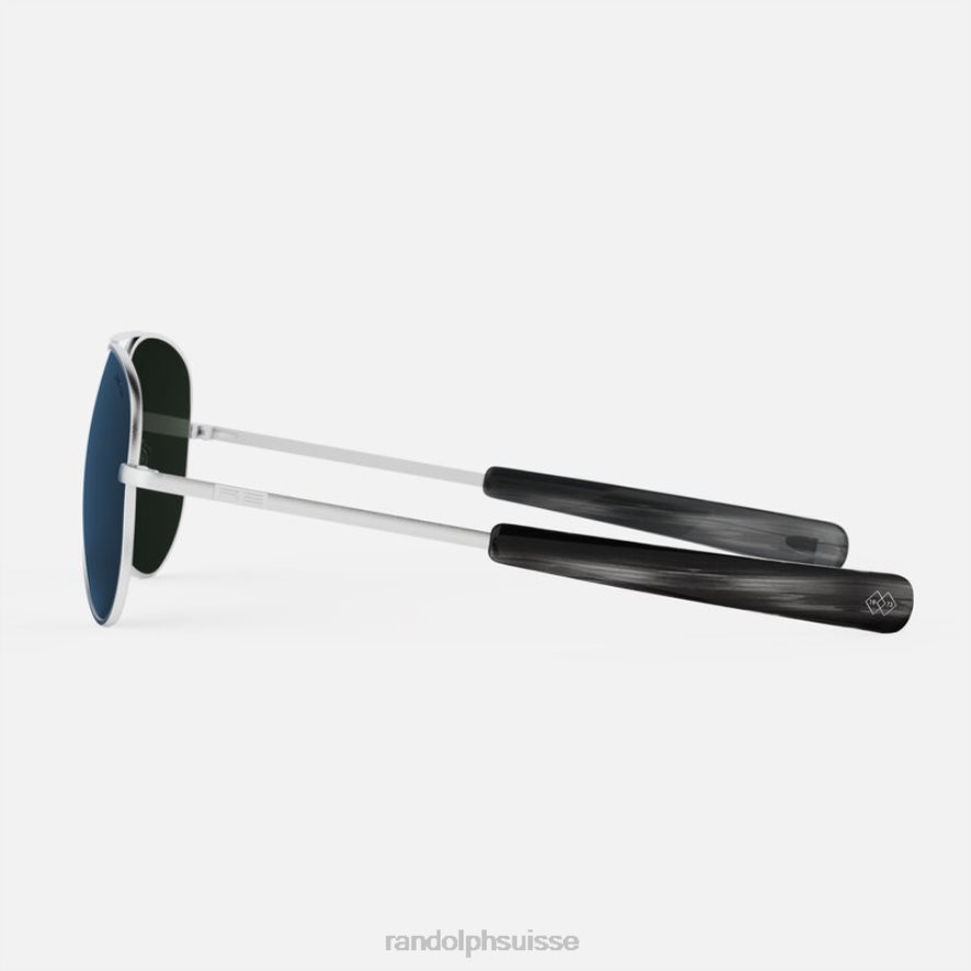 Randolph concorde 2 chrome mat & cobalt lentille en verre polarisée PDX28635