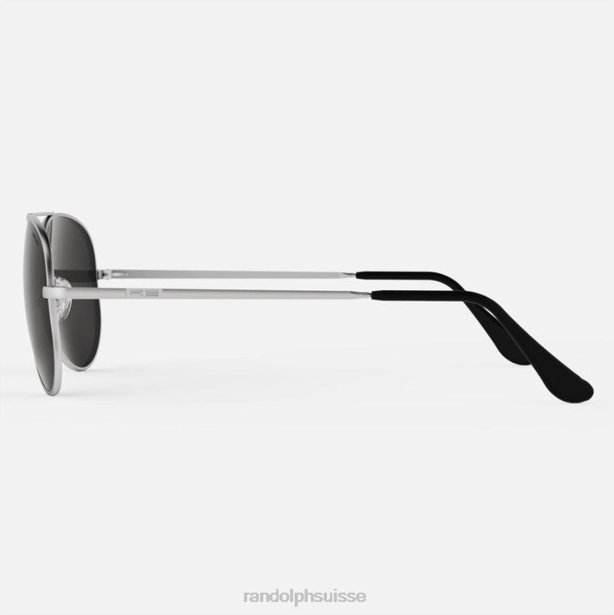 Randolph concorde 2 chrome mat et gris américain lentille en verre polarisée PDX28646