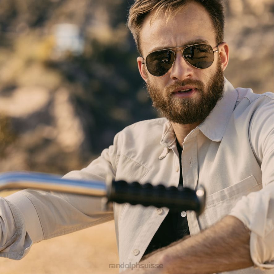 Randolph concorde 3 bronze à canon et agx lentille en verre polarisée PDX28649