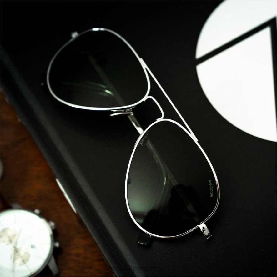 Randolph concorde 3 chrome brillant et agx lentille en verre polarisée PDX28651