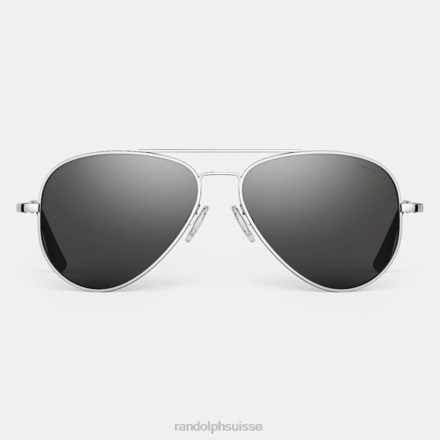 Randolph concorde 3 chrome brillant et gris américain lentille en verre polarisée PDX28650