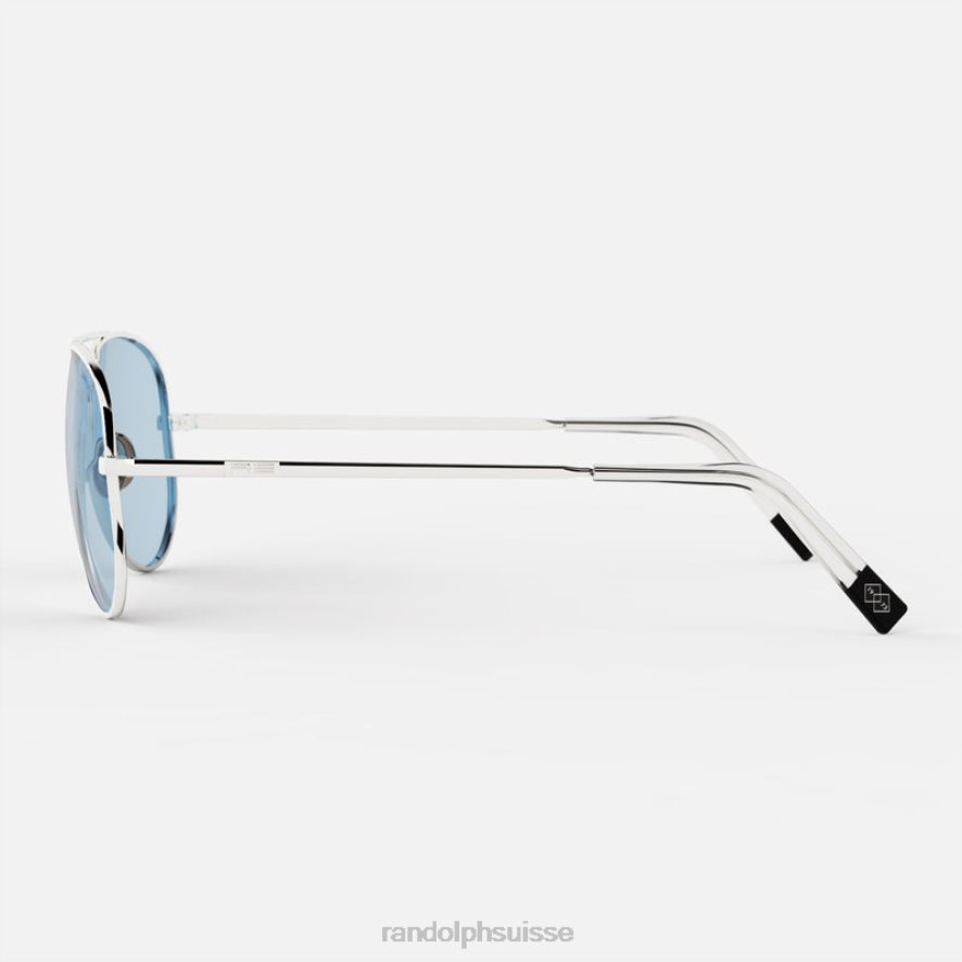 Randolph concorde 3 or blanc 23 carats et hydro bleu lentille en verre non polarisée PDX28652