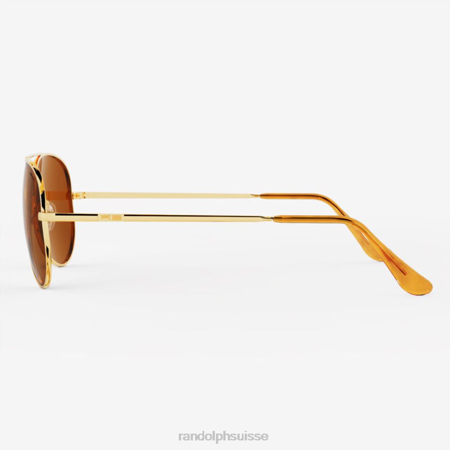 Randolph concorde 4 or 23 carats et bronzage américain lentille en verre non polarisée PDX286104