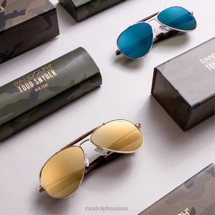 Randolph sportif bronze et cobalt lentille en verre polarisée PDX28616