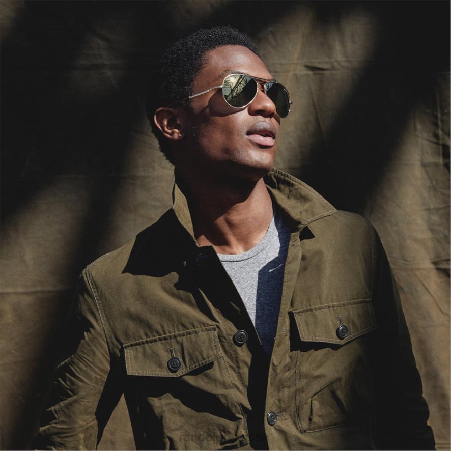 Randolph sportif or 23 carats et flash d\'or lentille en verre polarisée PDX28610