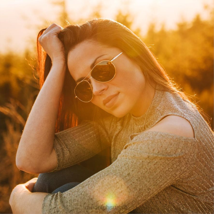 Randolph thaden Or 23 carats et AGX lentille polarisée en nylon PDX28669