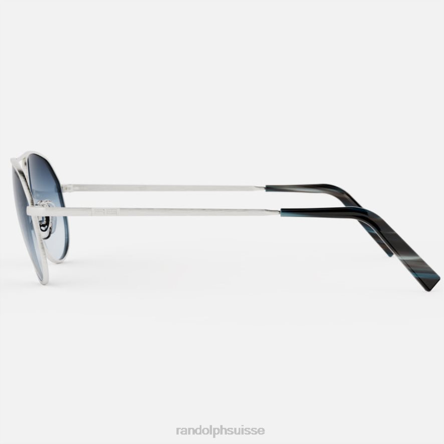 Randolph thaden argent satiné & ardoise lentille en nylon dégradé non polarisée PDX286139