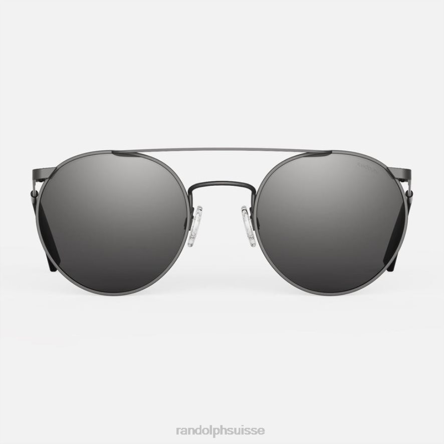 Randolph ombre p3 noir mat et gris américain lentille en verre non polarisée PDX286126