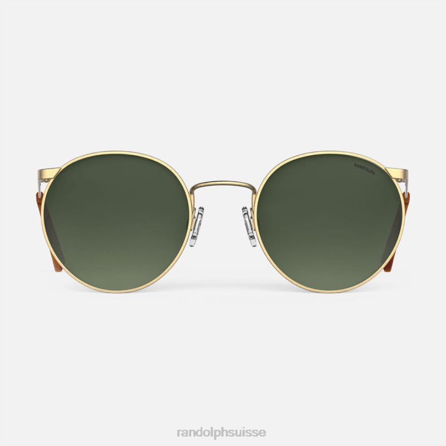 Randolph p3 Or satiné 23 carats et feuillage persistant lentille polarisée en nylon dégradé PDX28641