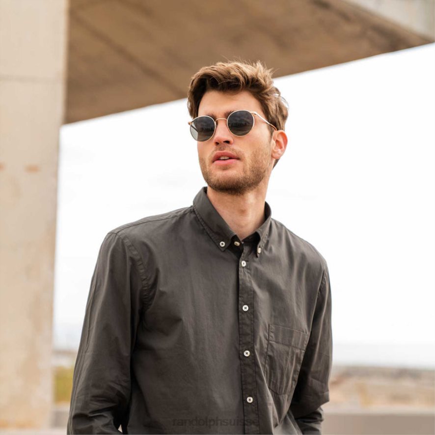 Randolph p3 argent satiné & acadien lentille polarisée en nylon PDX28655