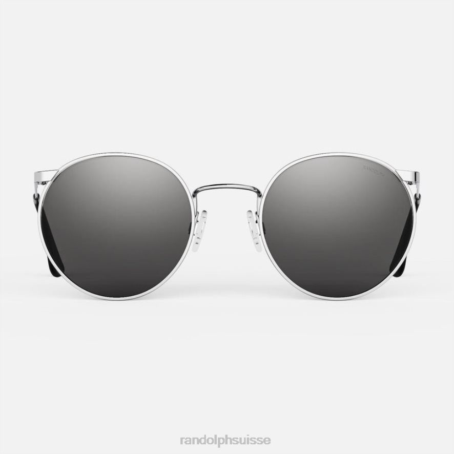 Randolph p3 chrome brillant et gris américain lentille en verre non polarisée PDX286128