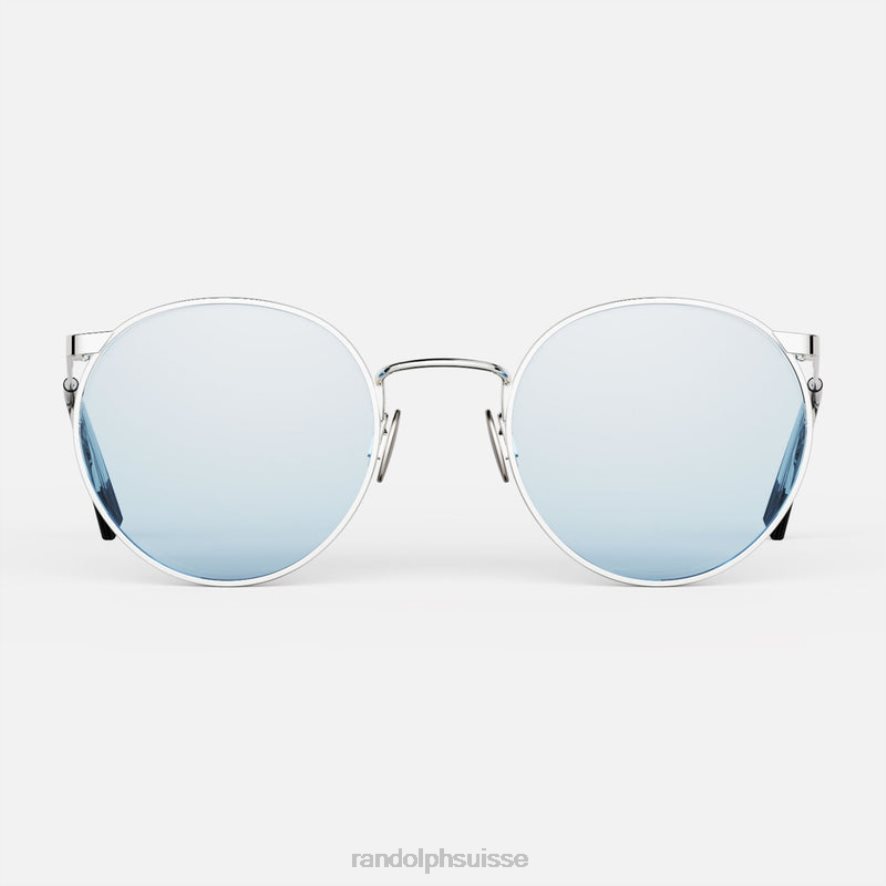 Randolph p3 or blanc 23 carats et hydro bleu lentille en verre non polarisée PDX28656
