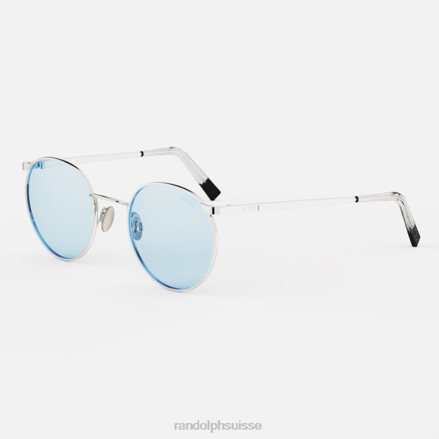 Randolph p3 or blanc 23 carats et hydro bleu lentille en verre non polarisée PDX28656